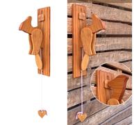 Delizioso campanello uccellino unico battente porta in legno per elevare l'arred