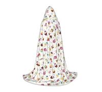Delizioso Cupcakes Mantello con Cappuccio per Adolescenti Vestire Mantello Feste a Tema Cosplay Carnevale Strega Vampiri Costume