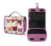 Delizioso Cupcakes Toiletry Bag Hanging Viaggio Trucco Sacchetto per le Donne Grande Capacità Trucco Borse per il Bagno
