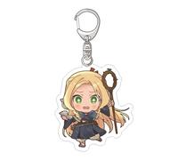 Delizioso in Dungeon Portachiavi Anime Personaggio Dungeon Meshi Ciondolo Marcille Donato Anelli chiave Laios Touden Portachiavi Senshi Ciondolo