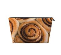 Delizioso modello di pane con panini alla cannella, Borsa da toilette Borsa per trucco Borsa per cosmetici Borsa da toilette da viaggio portatile