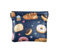Delizioso modello di pane spremere portamonete portamonete porta monete in pelle PU mini portafoglio tasca portamonete per donne ragazze uomini