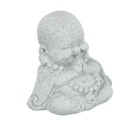 Delizioso ornamento da giardino Buddha in pietra arenaria porta tranquillità a