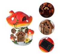 Delizioso ornamento per funghi ad energia solare per aiuole e sentieri