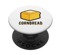 Delizioso pane di mais con grafica al burro PopSockets PopGrip Adesivo