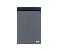 delka Buste postali resistenti, in poliestere grigio, resistenti agli strappi, per vestiti, documenti, forte adesivo autosigillante, impermeabili e leggere (6 x 9, 25 pezzi)