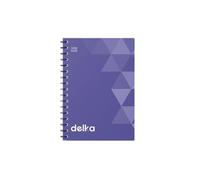 delka Quaderno A5 con rilegatura a spirale, pagine a righe, rilegatura a spirale resistente, carta di alta qualità per scuola, ufficio e appunti, versatile (colore viola, confezione da 1)
