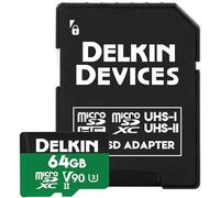 Delkin Scheda di memoria microSD POWER UHS-II (V90) 64 GB