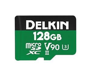 Delkin Dispositivi 128GB Power microSDXC UHS-II (V90) Scheda di memoria