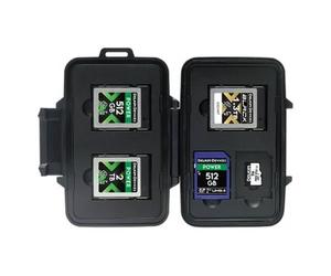 Delkin Tasca per schede di memoria per 3x CFexpress tipo B e 2x schede SD