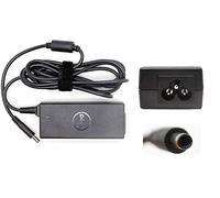 Dell 19.5V 2.31A 45W Adattatore CA compatibile 0285K 00285K (Block Shape) Laptop NoteBook Battery Charger Alimentatore con adattatore PSU da 4,5 mm x 3,0 mm + cavo di rete UK