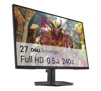 Dell 27 Monitor Gaming - SE2726HG, Full HD (1920x1080), 240Hz, Fast IPS, 0.5ms, AMD FreeSync Premium, 99% sRGB, HDR10, VESA (100x100mm), DisplayPort, 2 HDMI, 3 Anni di Garanzia, Nero
