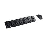Dell KM5221W Pro Wireless Keyboard and Mouse, UK (QWERTY), 2.4GHz, 128-bit AES E