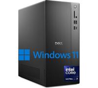 Dell Desktop aziendale 2025 ECT1250 - Intel Ultra 7-265K, (processore 20 core 20 thread), memoria DDR5 da 32 GB, SSD PCIe da 1 TB, design ultra silenzioso, supporto doppio monitor 4K, tastiera e mouse