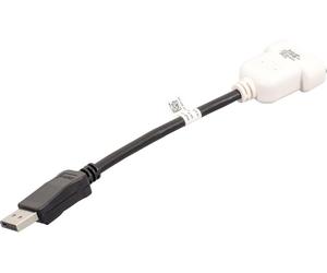 DELL DisplayPort/DVI-D Nero, Bianco NEW