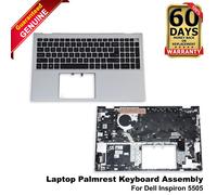 Dell Inspiron 5505 Palmrest Keyboard Assembly Silver Backlit US QWERTY 7Y1DT