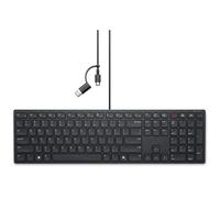 DELL KB525C TASTIERA LAYOUT ITALIANO QWERTY USB-C CON ADATTATORE USB-A SUL CAVO
