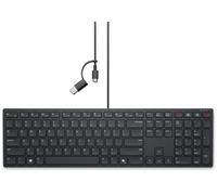 DELL KB525C tastiera Ufficio USB QWERTY Inglese UK Nero (DELL WIRED COLLABORATION - KEYBOARD - KB525C - UK [QWERTY]) - Versione UK