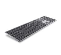 Dell KB700 Tastiera Senza Fili Multi-Device - QWERTY, Bluetooth 5.0 e RF 2.4 GHz, Compatibile con Windows, Mac, Linux, ChromeOS e Android, Tasti Programmabili, Batteria 36 Mesi, Titan Gray
