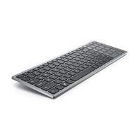 Dell KB740 Tastiera Compatta Senza Fili Multi-Device - QWERTY, Bluetooth 5.0 e RF 2.4 GHz, Tasti Programmabili, Crittografia AES-128, Batteria 36 Mesi, Windows, Mac, Linux, ChromeOS e Android, Gray