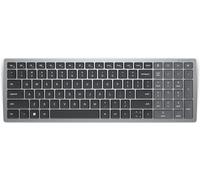 LED Logic Dell Kb740 - Tastiera Rf Wireless + Bluetooth QWERTY Nordic Grey, KB740-GY-R-NOR