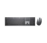 DELL KM7321W tastiera Mouse incluso Ufficio RF senza fili Bluetooth QWERTY Nordic Grigio Titanio NEW