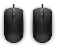 Dell MS116-BK Optical Mous Schwarz/Mehrfarbig (Confezione da 2)