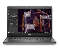 DELL Precision 7550 Notebook, 15,6 ", processore Intel® Core i7-10850H, NVIDIA Quadro T2000, RAM 32 GB, 512 GB SSD, Argento, Windows 10 Pro (64 Bit)