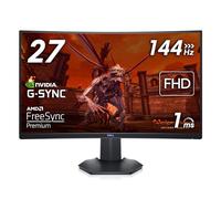 Dell S2721HGFA 27" Full HD (1920x1080) 1500R Monitor Gaming Curvo, 144Hz, VA, 1ms MPRT, AMD FreeSync Premium, NVIDIA G-SYNC Compatible, DisplayPort, 2x HDMI, 3 Anni di Garanzia, Nero