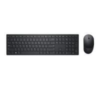 DELL - SetTastiera Ufficio RF Wireless Meccanica KM5221WB Colore Nero (Layout Italiano) +Mouse Ottico 3 Tasti 1600 DPI Colore Nero