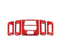 Dell' Trim Per BMW Serie 3 E90 E92 E93 2005-2012 Centro Uscita Aria Pulsante Di Regolazione Trim Copertura Decor Trim Adesivo(Style B Red)
