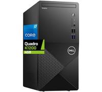 Dell Vostro 3910 Tower, Intel Core i7-12700K, 32 GB RAM, 1 TB NVMe SSD, NVIDIA Quadro K1200 Grafica 4 GB, DVD-RW, WLAN, Bluetooth, Windows 11 Pro, Nero