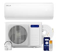 DELLA 22000 BTU Mini Split Air Conditioner 17 SEER2 Cools up to 1500 Sq. Ft, 230V, Works with Alexa, Wifi Enabled Air Conditioner & Heater Ductless Inverter System with Heat Pump,16ft Installation Kit