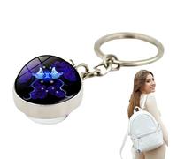 della borsa, chiave - Constellation Pendse per zaino,Ornamento di auto appeso decorativo che nel buio per la decorazione di zaino chiave, Gemelli, Consulte la descripción