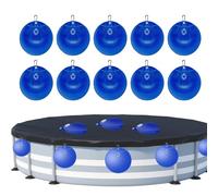 Della Copertura Per Piscina | Sacche D'acqua Appendibili Per Piscina Da 10 Pezzi Con Fibbia | Perr Vasca Da Bagno | Perr Il Giardino Sul Retro A Bordo Piscinaa, Il Terreno Invernale, I Patio