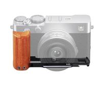 della fotocamera - piastra rapida leggera 12x4x6cm, build in metallo+legno con impugnatura in legno | Forniture fotografiche per le avventure in campeggio, passeggiate e viaggi riferisco