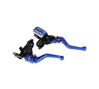 della frizione del freno Leva freno a tamburo regolabile per pompa freno idraulica frizione moto da 7/8" 22 mm, parti universali Leva della frizione(Blue)
