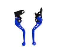 della frizione del freno Modifica universale per moto, 1 paio di leve freno in lega per moto CNC, leve freno a tamburo per frizione, 22 mm, 8/8 mm Leva della frizione(Blue)