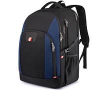 Della Gao Zaino Antifurto Zaino Porta PC Uomo Lavoro Impermeabile USB Zaini Laptop 18.4 Pollici Computer Notebook,Nero Blu