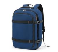 Della Gao Zaino per laptop da uomo, 17 pollici con zaino da lavoro USB a fessura, zaino per laptop resistente all'acqua, computer, notebook, regalo da viaggio Uomo e donna - Blu