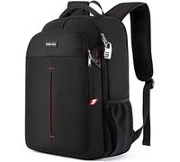 Della Gao Zaino Uomo per PC Portatile, Porta PC 15.6/17 Pollici Zaino Antifurto Impermeabile con Fessura USB per Viaggio, Nero