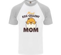 Della Mamma Giorno Pasqua Più Egg-Cellent Mamma DA UOMO S/S Baseball T-Shirt