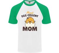 Della Mamma Giorno Pasqua Più Egg-Cellent Mamma DA UOMO S/S Baseball T-Shirt
