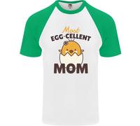 Della Mamma Giorno Pasqua Più Egg-Cellent Mamma DA UOMO S/S Baseball T-Shirt