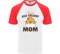 Della Mamma Giorno Pasqua Più Egg-Cellent Mamma DA UOMO S/S Baseball T-Shirt
