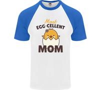 Della Mamma Giorno Pasqua Più Egg-Cellent Mamma DA UOMO S/S Baseball T-Shirt