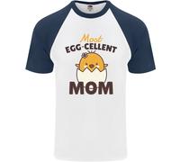 Della Mamma Giorno Pasqua Più Egg-Cellent Mamma Uomo S/S Baseball T-Shirt
