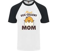 Della Mamma Giorno Pasqua Più Egg-Cellent Mamma Uomo S/S Baseball T-Shirt