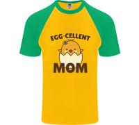 Della Mamma Giorno Pasqua Più Egg-Cellent Mamma Uomo S/S Baseball T-Shirt