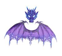 della maschera di dinosauro impostano il costume del drago di